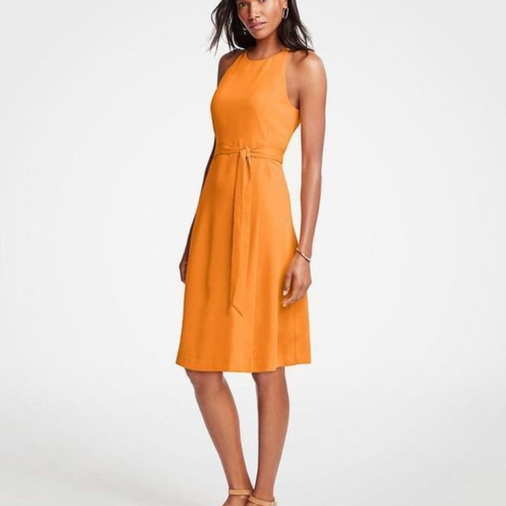 Ann Taylor Halter Flare Dress